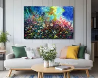 Wildflowers — original impressionist oil painting by Volodymyr Myriyevskyy, 60 × 40 cm (24″ × 16″) — photo 6
