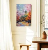 Golden Moment — original impressionist oil painting by Volodymyr Myriyevskyy, 40 × 60 cm (16″ × 24″) — photo 4