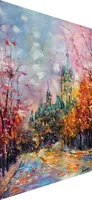 Golden Moment — original impressionist oil painting by Volodymyr Myriyevskyy, 40 × 60 cm (16″ × 24″) — photo 6