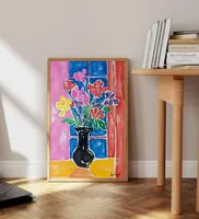 Flowers in a vase — original impressionist oil painting by Volodymyr Myriyevskyy, 40 × 60 cm (16″ × 24″) — photo 3