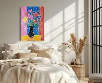 Flowers in a vase — original impressionist oil painting by Volodymyr Myriyevskyy, 40 × 60 cm (16″ × 24″) — photo 6