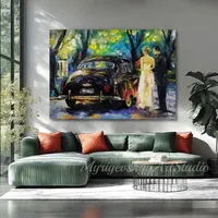 Classic Elegance — original impressionist oil painting by Volodymyr Myriyevskyy, 70 × 50 cm (28″ × 20″) — photo 4