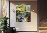 Barcelona Flower Market — original impressionist oil painting by Volodymyr Myriyevskyy, 50 × 60 cm (20″ × 24″) — photo 2