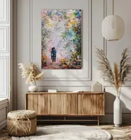 Romantic walk — original impressionist oil painting by Volodymyr Myriyevskyy, 60 × 40 cm (24″ × 16″) — photo 6
