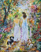 The Fairytale Day — original impressionist oil painting by Volodymyr Myriyevskyy, 40 × 50 cm (16″ × 20″) — photo 1