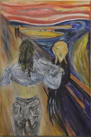 RESERVED - Scream print for Afton — fine art print of an original painting by Volodymyr Myriyevskyy, 61 × 91 cm (24″ × 36″) — photo 1