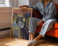 RESERVED - Scream print for Afton — fine art print of an original painting by Volodymyr Myriyevskyy, 61 × 91 cm (24″ × 36″) — photo 5