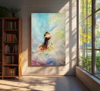 In the Arms of an Angel — original impressionist oil painting by Volodymyr Myriyevskyy, 40 × 60 cm (16″ × 24″) — photo 3