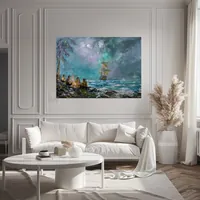 Chronicles of Pirate Adventures — original impressionist oil painting by Volodymyr Myriyevskyy, 70 × 50 cm (28″ × 20″) — photo 3