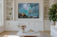Chronicles of Pirate Adventures — original impressionist oil painting by Volodymyr Myriyevskyy, 70 × 50 cm (28″ × 20″) — photo 8
